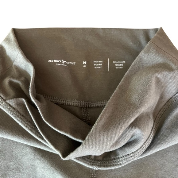Old Navy Active PowerChill Flare Leggings | High Rise Crossover Waist M Girls - Picture 3 of 9